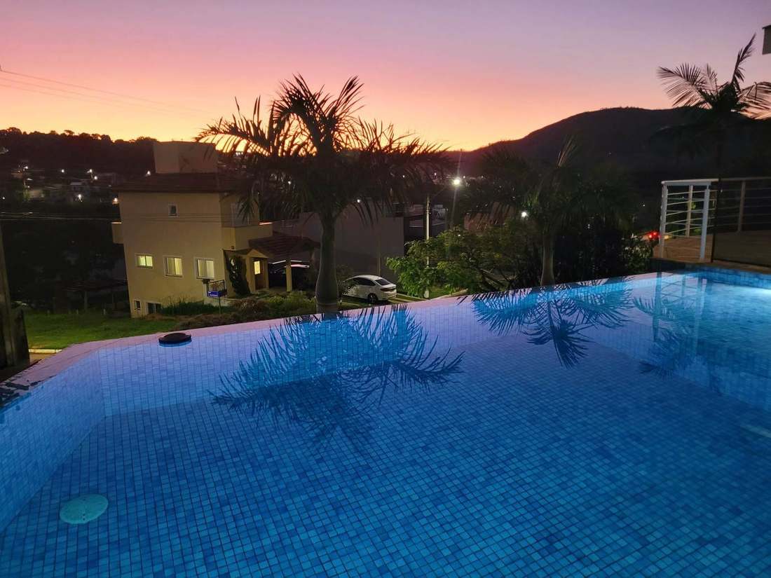 Fim de tarde na área comum
